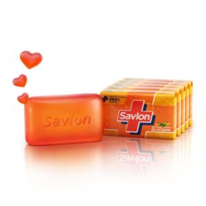 Savlon Moisturizing Glycerin Soap Bar (Pack Of 5) / 120g Each / Germ Protection / Natural Origin Glycerine / Suitable For All Skin Types