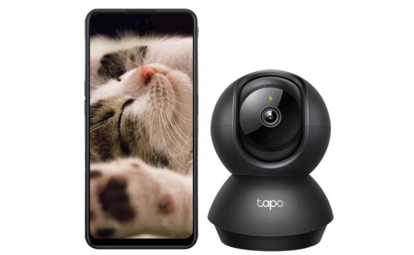 Tapo TP-Link 2K 3MP Pan/Tilt Indoor Security Camera (Black C211) | Baby Monitor & Pet Camera | Motion Detection & Tracking | 2-Way Audio | Cloud & SD Storage | Works with Alexa & Google Home