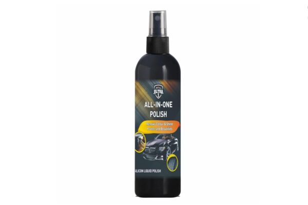ULTRA 1 Shiner Multi-Surface Spray Polish 200ml / Cleans, Polishes & Shines Motorbikes, Scooters, Cars / For Plastic, Metal, Tyre & Rubber Parts / Removes Swirls & Scratches