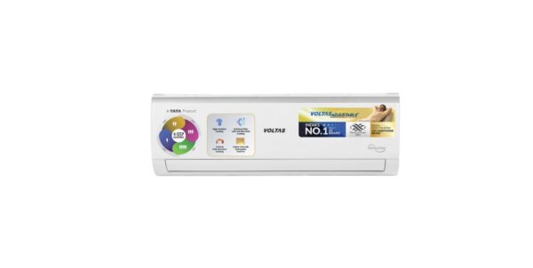 Voltas 1 Ton 3 Star Inverter Split AC (Copper, 4-in-1 Adjustable Mode, Anti-Dust Filter, 123V CAE, White)