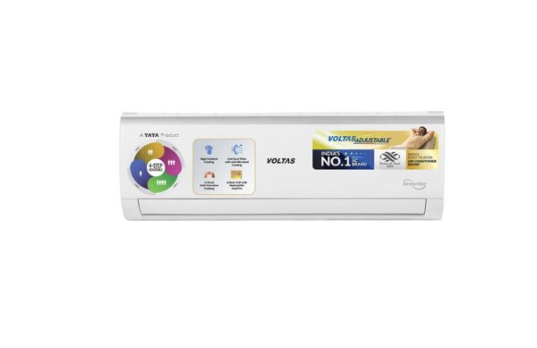 Voltas 2 Ton 3 Star Inverter Split AC (Copper, 4-in-1 Adjustable Mode, Anti-dust Filter, 243V Vectra Elite, White)