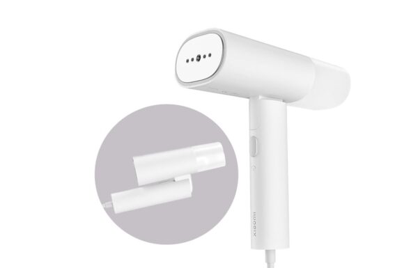 Xiaomi Handheld Garment Steamer: Foldable Travel Steam Iron (1300W, Fast Heat-Up) / Vertical & Horizontal Use / Kills 99.9% Bacteria / Ceramic Soleplate / White