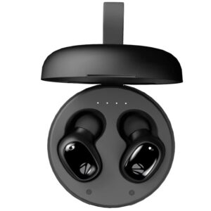 ZEBRONICS Zeb-Sound Bomb 1 TWS Earbuds: Bluetooth 5.0, 12H Playback, Touch Controls, Voice Assistant, Splash Proof (Black)