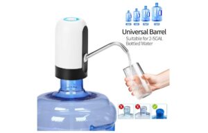 GLUN Automatic Wireless Portable Mini Rechargeable Water Bottle Can Dispenser Pump (Up To 20 Litre Bottle) / USB Cable Included / Electric Suction Device / For Office, Home, Kitchen, School
