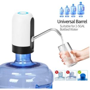 GLUN Automatic Wireless Portable Mini Rechargeable Water Bottle Can Dispenser Pump (Up To 20 Litre Bottle) / USB Cable Included / Electric Suction Device / For Office, Home, Kitchen, School