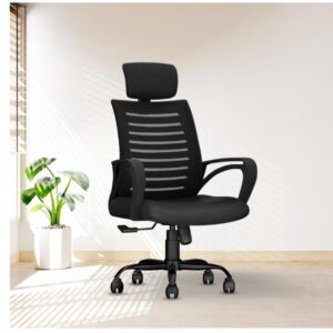 CELLBELL C104 Ergonomic Mesh Office Chair - 3 Inch Height Adjustment | Black