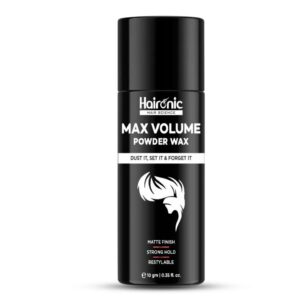 Natural Hair Volumizing Powder Wax - 10gm Strong Hold Matte Styling for Men
