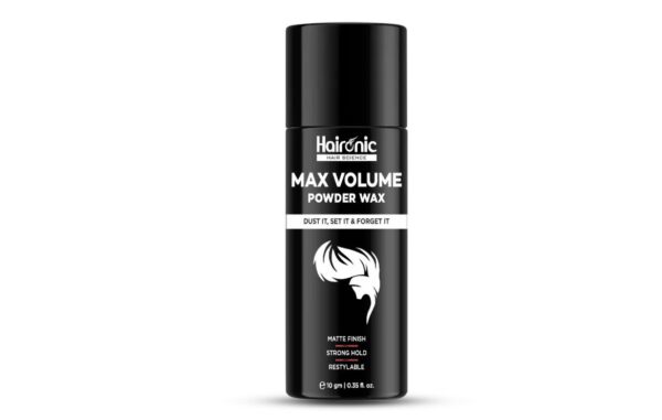 Natural Hair Volumizing Powder Wax - 10gm Strong Hold Matte Styling for Men